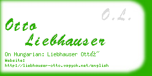 otto liebhauser business card